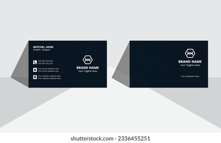 Minimal corporate design business card design. Clean advertising modern design. Unique professional template design.