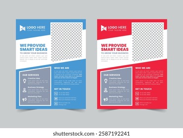 Minimal Corporate Flyer Template | CMYK | US Letter | Print Ready | 0.125 Bleed
