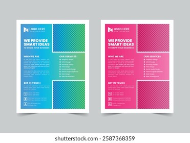 Minimal Corporate Flyer Template | CMYK | US Letter | Print Ready | 0.125 Bleed
