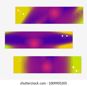 Minimal cover banner template. Geometric halftone colorful gradient texture. Futuristic abstract modern pattern with fluid colors creating digital art. Fluid gradient shape with transparent blend.