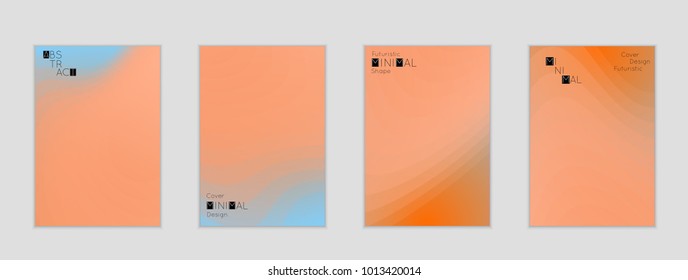 Minimal cover banner template. Geometric halftone colorful gradient texture. Futuristic abstract modern pattern with fluid colors creating digital art. Fluid gradient shape with transparent blend.