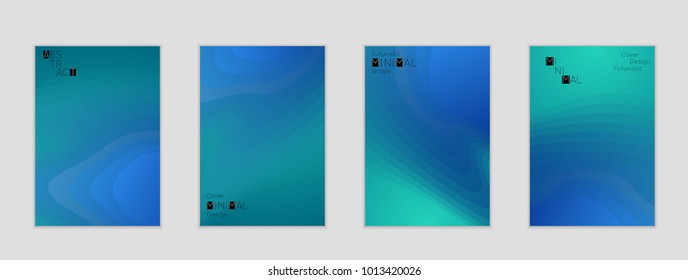 Minimal cover banner template. Geometric halftone colorful gradient texture. Futuristic abstract modern pattern with fluid colors creating digital art. Fluid gradient shape with transparent blend.