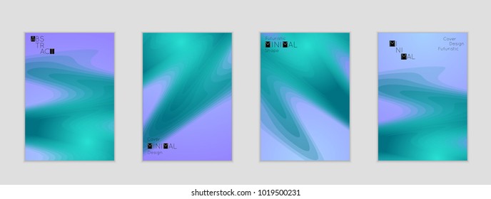 Minimal cover banner template. Geometric halftone colorful gradient texture. Futuristic abstract modern pattern with fluid colors creating digital art. Fluid gradient shape with transparent blend.