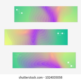 Minimal cover banner template. Geometric halftone colorful gradient texture. Futuristic abstract modern pattern with fluid colors creating digital art. Fluid gradient shape with transparent blend.