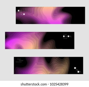 Minimal cover banner template. Geometric halftone colorful gradient texture. Futuristic abstract modern pattern with fluid colors creating digital art. Fluid gradient shape with transparent blend.