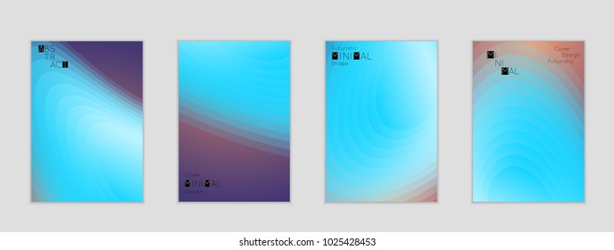 Minimal cover banner template. Geometric halftone colorful gradient texture. Futuristic abstract modern pattern with fluid colors creating digital art. Fluid gradient shape with transparent blend.