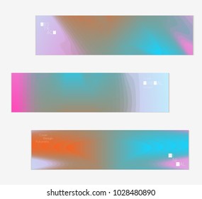 Minimal cover banner template. Geometric halftone colorful gradient texture. Futuristic abstract modern pattern with fluid colors creating digital art. Fluid gradient shape with transparent blend.