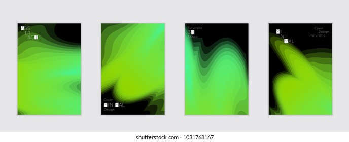 Minimal cover banner template. Geometric halftone colorful gradient texture. Futuristic abstract modern pattern with fluid colors creating digital art. Fluid gradient shape with transparent blend.