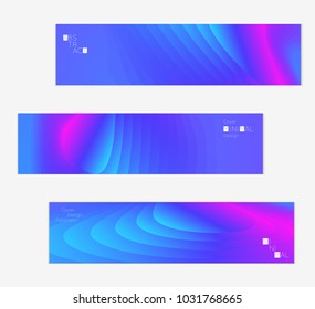 Minimal cover banner template. Geometric halftone colorful gradient texture. Futuristic abstract modern pattern with fluid colors creating digital art. Fluid gradient shape with transparent blend.