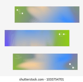 Minimal cover banner template. Geometric halftone colorful gradient texture. Futuristic abstract modern pattern with fluid colors creating digital art. Fluid gradient shape with transparent blend.