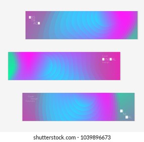 Minimal cover banner template. Geometric halftone colorful gradient texture. Futuristic abstract modern pattern with fluid colors creating digital art. Fluid gradient shape with transparent blend.