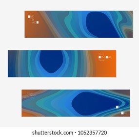 Minimal cover banner template. Geometric halftone colorful gradient texture. Futuristic abstract modern pattern with fluid colors creating digital art. Fluid gradient shape with transparent blend.