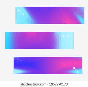 Minimal cover banner template. Geometric halftone colorful gradient texture. Futuristic abstract modern pattern with fluid colors creating digital art. Fluid gradient shape with transparent blend.