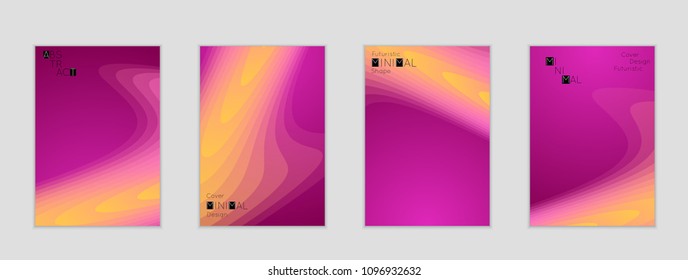 Minimal cover banner template. Geometric halftone colorful gradient texture. Futuristic abstract modern pattern with fluid colors creating digital art. Fluid gradient shape with transparent blend.