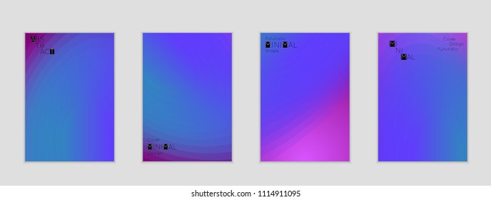 Minimal cover banner template. Geometric halftone colorful gradient texture. Futuristic abstract modern pattern with fluid colors creating digital art. Fluid gradient shape with transparent blend.