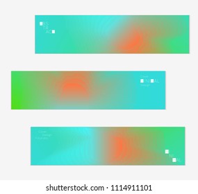 Minimal cover banner template. Geometric halftone colorful gradient texture. Futuristic abstract modern pattern with fluid colors creating digital art. Fluid gradient shape with transparent blend.