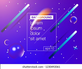 Minimal cover banner template. Geometric halftone colorful gradient texture