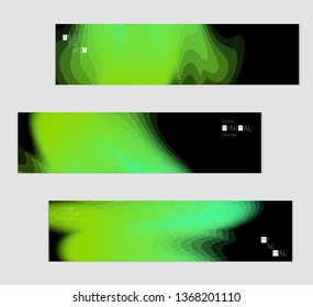Minimal cover banner template. Geometric halftone colorful gradient texture. Futuristic abstract modern pattern with fluid colors creating digital art. Fluid gradient shape with transparent blend.