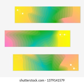 Minimal cover banner template. Geometric halftone colorful gradient texture. Futuristic abstract modern pattern with fluid colors creating digital art. Fluid gradient shape with transparent blend.