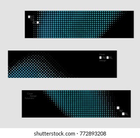 Minimal cover banner template. Geometric halftone gradient texture. Futuristic abstract modern pattern with halftone color effect creating digital art.