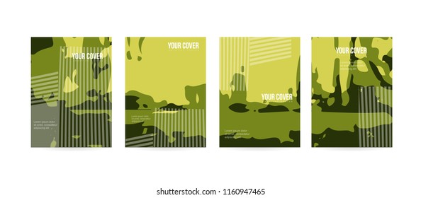 Minimal cover concept for brochure or card design. Simple and elegant with a modern look. Eps10 vector