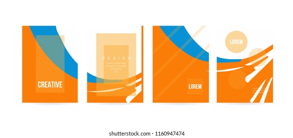 Minimal cover concept for brochure or card design. Simple and elegant with a modern look. Eps10 vector