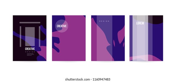 Minimal cover concept for brochure or card design. Simple and elegant with a modern look. Eps10 vector