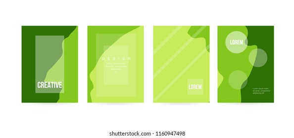 Minimal cover concept for brochure or card design. Simple and elegant with a modern look. Eps10 vector