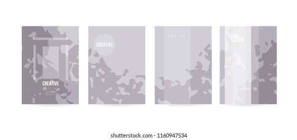 Minimal cover concept for brochure or card design. Simple and elegant with a modern look. Eps10 vector