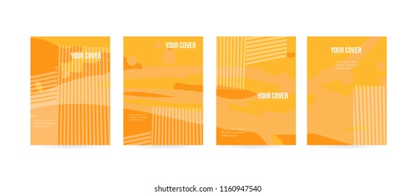 Minimal cover concept for brochure or card design. Simple and elegant with a modern look. Eps10 vector