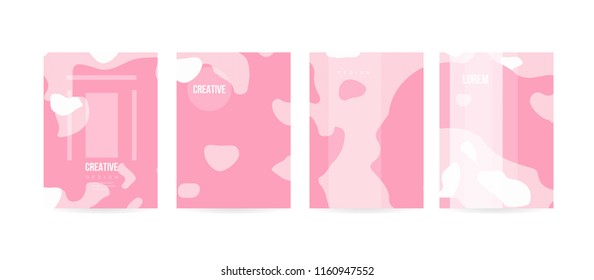 Minimal cover concept for brochure or card design. Simple and elegant with a modern look. Eps10 vector
