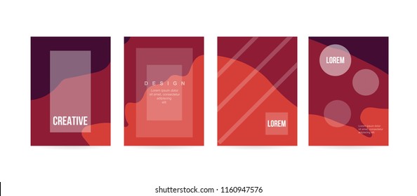 Minimal cover concept for brochure or card design. Simple and elegant with a modern look. Eps10 vector