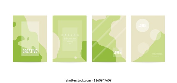 Minimal cover concept for brochure or card design. Simple and elegant with a modern look. Eps10 vector