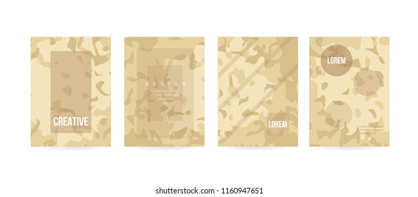 Minimal cover concept for brochure or card design. Simple and elegant with a modern look. Eps10 vector