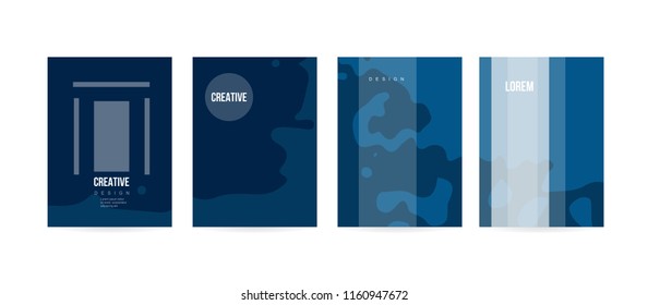 Minimal cover concept for brochure or card design. Simple and elegant with a modern look. Eps10 vector