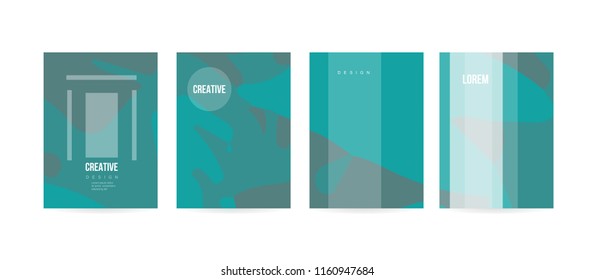 Minimal cover concept for brochure or card design. Simple and elegant with a modern look. Eps10 vector