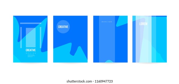 Minimal cover concept for brochure or card design. Simple and elegant with a modern look. Eps10 vector