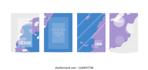 Minimal cover concept for brochure or card design. Simple and elegant with a modern look. Eps10 vector