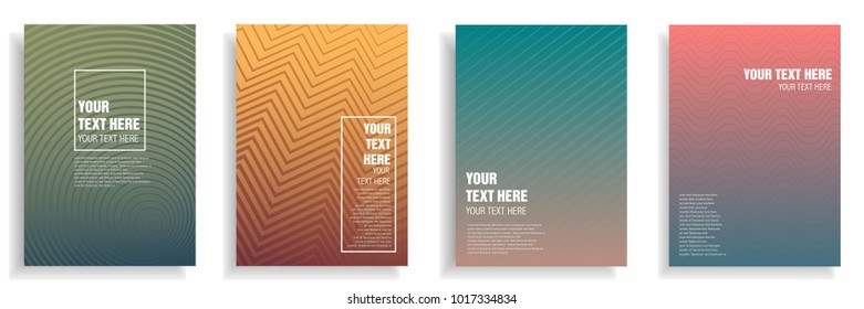 minimal cover design with colorful dynamic halftone gradient