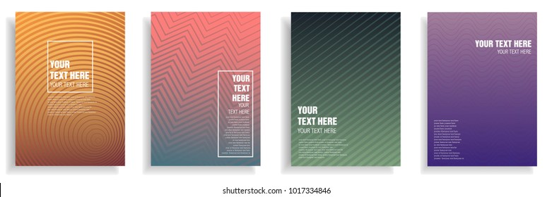 minimal cover design with colorful dynamic halftone gradient