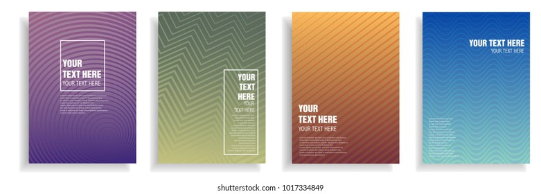 minimal cover design with colorful dynamic halftone gradient