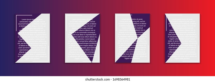Minimal cover design. Colorful halftone gradients. Future geometric patterns. EPS Vector 10 Modern vector template for banner, logo, social post. Futuristic trendy dynamic elements.