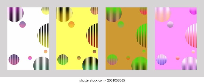 Minimal cover design. Colorful halftone gradient. Background design for the web