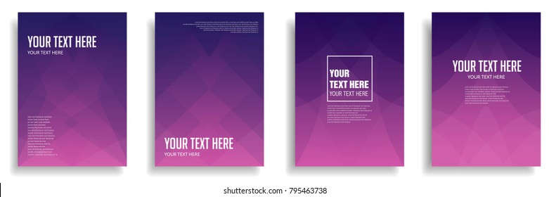 minimal cover design with colorful halftone gradient. vector template brochure, flyer, presentation, leaflet, magazine a4 size