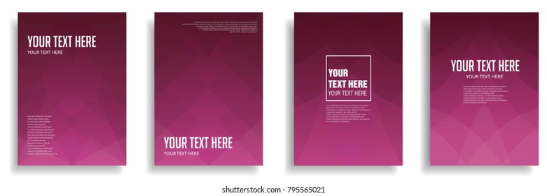minimal cover design with colorful halftone gradient. vector template brochure, flyer, presentation, leaflet, magazine a4 size