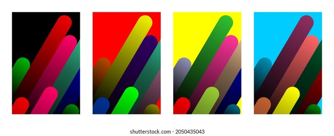 Minimal cover design. colorful halftones. Modern background template design for web