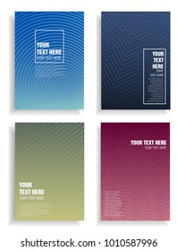 minimal cover design with dynamic colorful halftone gradient. vector template for brochure, magazine, presentation