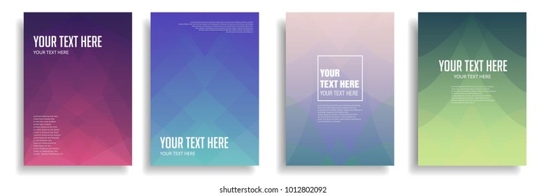 minimal cover design with dynamic colorful halftone gradient. vector template for presentation, magazine, leaflet in a4 size