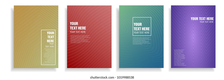 minimal cover design with dynamic colorful halftone gradient. vector template for presentation, brochure, magazine in a4 size