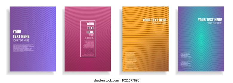 minimal cover design with dynamic colorful halftone gradient. vector template for brochure, presentation, leaflet, poster in a4 size